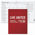 Leatherette Cover Monthly Planners w/ Square Corner